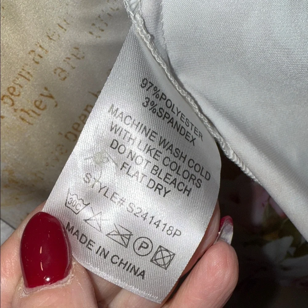 Floral Cream Midi 2 sleeveless dress with coordinating blouse - Picture 14 of 14